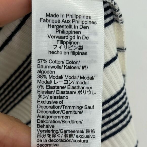 NWT J. Crew Vintage rib ruffle boatneck tank top - Picture 6 of 8